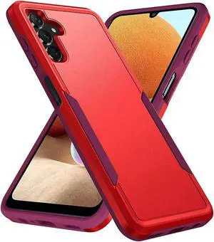 Military Grade TUFF Hybrid Armor Case for Samsung Galaxy A14 5G - Red