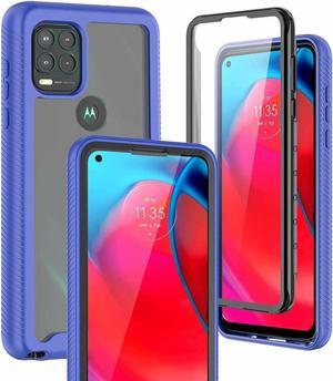 Tough Fusion-X 2-Piece Hybrid Armor Case for Motorola Moto G Stylus 5G 2021 - Blue