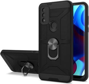 Dynamic Dual Layer Hybrid Case with Ring Holder for Motorola Moto G Pure  Black