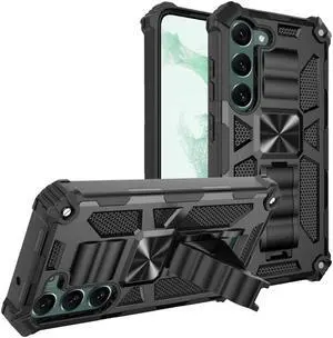 Military Grade Tough Ultra Rugged Hybrid Case for Samsung Galaxy S23 Plus - Black