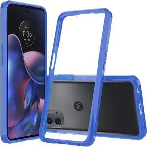 Fusion Shield Tough Snap-on Case for Motorola Edge 2022 - Blue