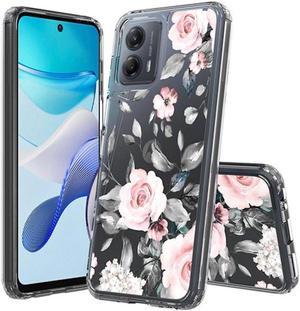 Fusion Shield Tough Snap-on Case for Motorola Moto G Power 5G 2023 - Pink Roses