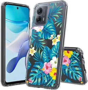 Fusion Shield Tough Snap-on Case for Motorola Moto G Power 5G 2023 - Hibiscus