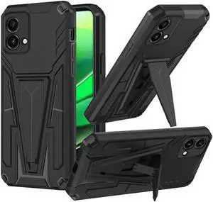 Military Grade Transformer Hybrid Case with Kickstand for Motorola Moto G Stylus 5G 2023 - Black
