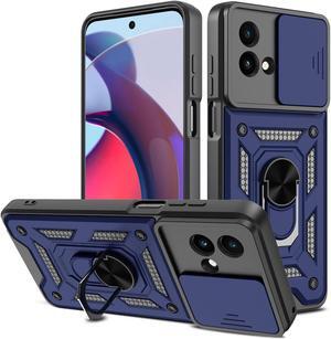 Elite Series Hybrid Case with Ring Grip and Camera Lens Cover for Motorola Moto G Stylus 5G 2023 - Blue