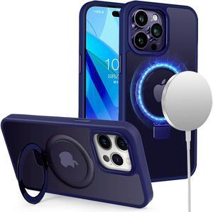 MagSafe Compatible Shade Series Hybrid Case with Kickstand Ring Holder for iPhone 12 / iPhone 12 Pro - Blue