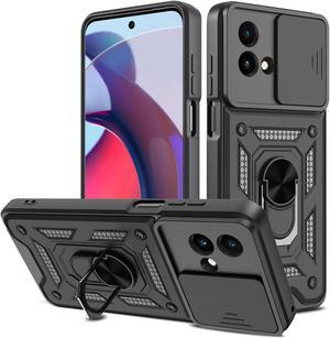 Elite Series Hybrid Case with Ring Grip and Camera Lens Cover for Motorola Moto G Stylus 5G 2023 - Black