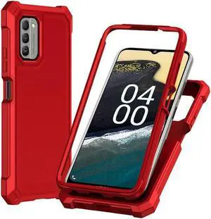 Military Grade Rugged Hybrid Case for Nokia G400 5G - Red
