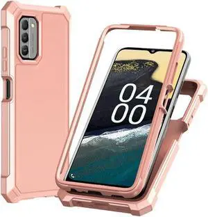 Military Grade Rugged Hybrid Case for Nokia G400 5G - Rose Gold