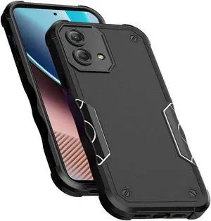 Military Grade Shockproof Hybrid Armor Case for Motorola Moto G Stylus 5G 2023 - Black