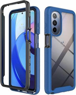 Transparent Hybrid Case for Motorola Moto G Stylus 5G 2022 - Blue