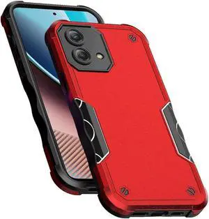 Military Grade Shockproof Hybrid Armor Case for Motorola Moto G Stylus 5G 2023 - Red
