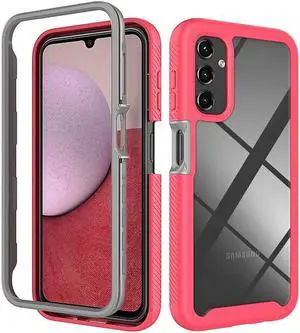 Military Grade Transparent Hybrid Case for Samsung Galaxy A14 5G - Pink