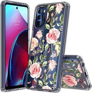 Tough Shield Snap-on Case for Motorola Moto G Stylus 4G 2022 - Butterfly Roses