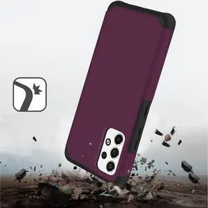 MetKase Drop Tested Air Cushion Hybrid Case for Samsung Galaxy A53 5G - Magenta Purple