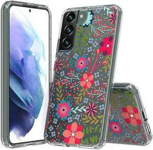 Fusion Shield Tough Snap-on Case for Samsung Galaxy S22 Plus 5G - Flowers