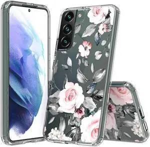 Fusion Shield Tough Snap-on Case for Samsung Galaxy S22 Plus 5G - Pink Roses