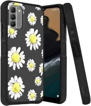 MetKase Drop Tested Air Cushion Hybrid Case for Nokia G400 5G - Chamomile Flowers