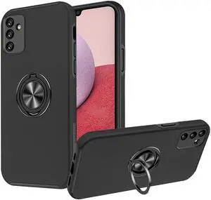 360 Rotating Ring Grip Hybrid Case for Samsung Galaxy A14 5G - Black