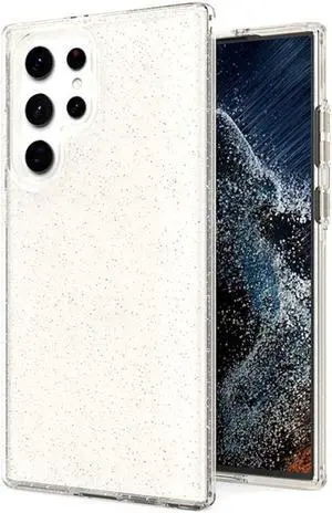 Full Glitter Hybrid Protective Case for Samsung Galaxy S22 Ultra 5G - Clear