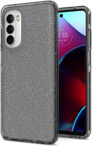 Full Glitter Hybrid Protective Case for Motorola Moto G Stylus 5G 2022 - Black