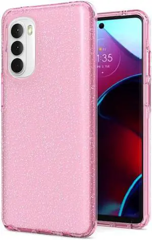 Full Glitter Hybrid Protective Case for Motorola Moto G Stylus 5G 2022 - Pink