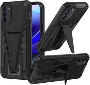 Transformer Hybrid Case with Kickstand for Motorola Moto G Stylus 5G 2022 - Black