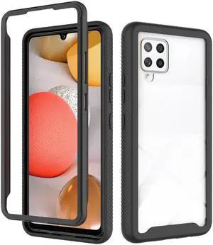 Tough Fusion-X 2-Piece Hybrid Armor Case for Samsung Galaxy A42 5G - Black