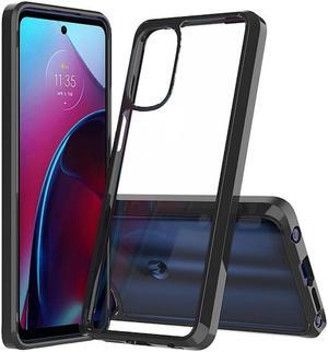 Tough Shield Snap-on Transparent Case for Motorola Moto G Stylus 4G 2022 - Black