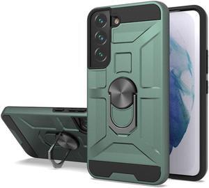 Dynamic Dual Layer Hybrid Case with Ring Holder for Samsung Galaxy S21 5G - Army Green