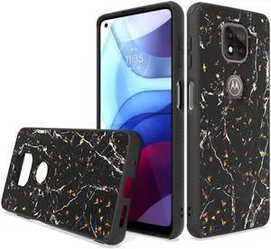 Karat Designer Tough Snap-on Case for Motorola Moto G Power 2021 - Marble Black