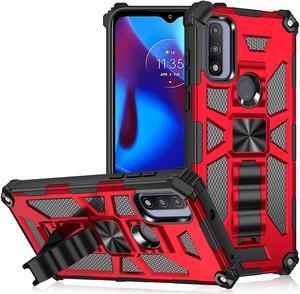 Military Grade Tough Ultra Rugged Hybrid Case for Motorola Moto G Pure / Moto G Power 2022 - Red