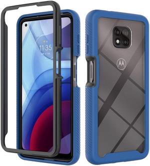 Transparent Hybrid Case for Motorola Moto G Power 2021 - Blue