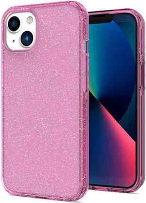 Full Glitter Hybrid Protective Case for iPhone 14 Plus - Pink