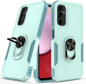 Military Grade TUFF Shockproof Hybrid Armor Case with Ring Grip for Samsung Galaxy A14 5G - Teal
