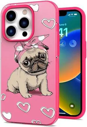 Designer Series Hybrid Case for iPhone 14 - French Bulldog