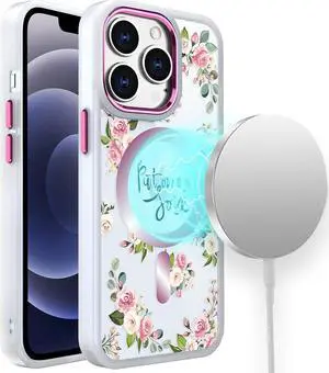 MagSafe Compatible Floral Art Case (C) for iPhone 14 Pro