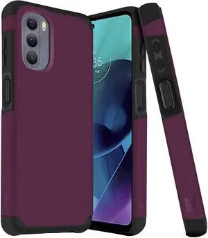 MetKase Drop Tested Air Cushion Hybrid Case for Motorola Moto G Stylus 4G 2022 - Magenta Purple