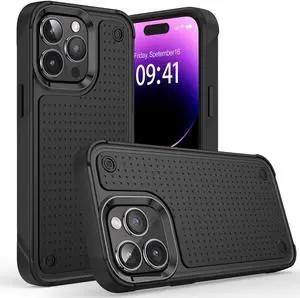 TUFF Dot Hybrid Armor Case for iPhone 14 Plus - Black