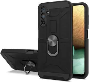 Dynamic Dual Layer Hybrid Case with Ring Grip for Samsung Galaxy A14 5G - Black
