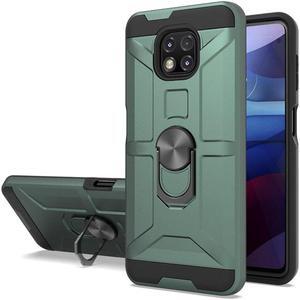 Dynamic Dual Layer Hybrid Case with Ring Stent Finger Loop for Motorola Moto G Power 2021 - Army Green