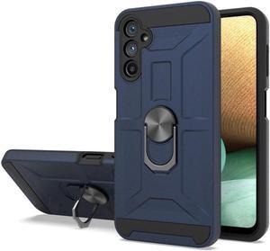 Dynamic Dual Layer Hybrid Case with Ring Grip for Samsung Galaxy A14 5G - Navy Blue
