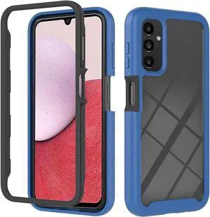 Military Grade Transparent Hybrid Case for Samsung Galaxy A14 5G - Blue