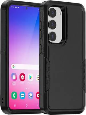 Military Grade TUFF Hybrid Case for Samsung Galaxy S23 - Black