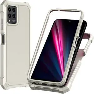Military Grade Rugged Hybrid Case for T-Mobile REVVL 6 Pro 5G - Grey Military Grade Rugged Hybrid Case for T-Mobile REVVL 6 Pro 5G - Grey