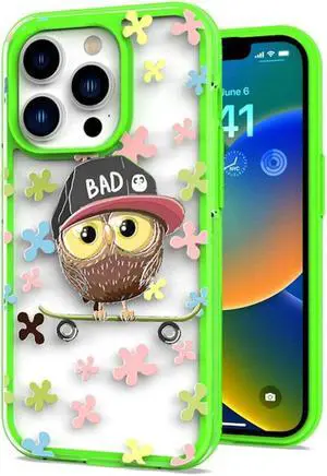 Designer Series Hybrid Case for iPhone 14 Pro Max - Owl Designer Series Hybrid Case for iPhone 14 Pro Max - Owl