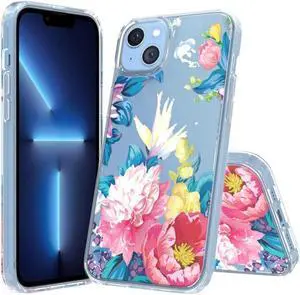 Fusion Shield Tough Snap-on Case for iPhone 14 Plus - Floral Garden