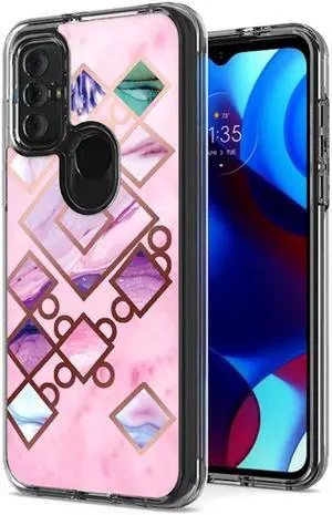 Marble Series Dual Layer Designer Case for Motorola Moto G Pure / Moto G Power 2022 - Tiles