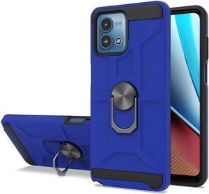Dynamic Dual Layer Hybrid Case with Ring Grip for Motorola Moto G Stylus 5G 2023 - Blue
