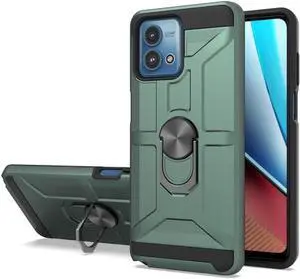 Dynamic Dual Layer Hybrid Case with Ring Grip for Motorola Moto G Stylus 5G 2023 - Green